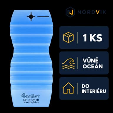 4Toilet vonná záveska do interiéru Oceán, 1 ks, produktová infografika