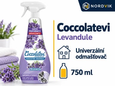 Coccolatevi univerzálne odmašťovač Levandule, 750 ml, produktová infografika