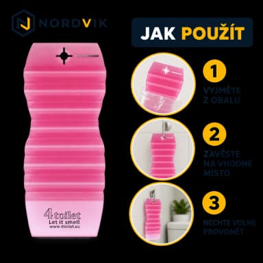 4Toilet vonná záveska do interiéru Meloun, 1 ks, návod k použitia
