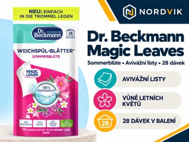 Dr. Beckmann Magic Leaves Sommerblüte avivážní listy, 28 dávek, produktová infografika