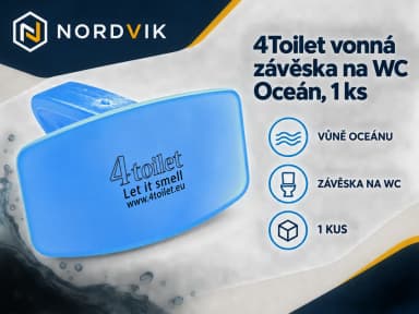 4Toilet vonná záveska na WC Oceán, 1 ks, produktová infografika