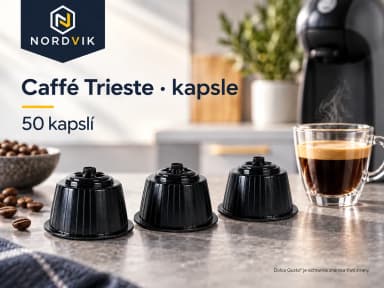 Caffé Trieste DOLCE GUSTO kávové kapsle 50ks, produktová fotografie v prostředí Nordvik