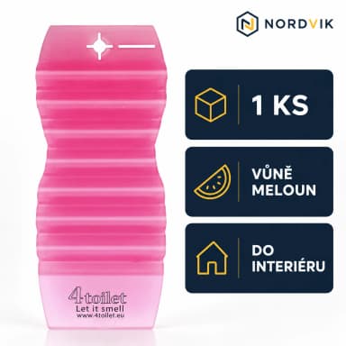 4Toilet vonná záveska do interiéru Meloun, 1 ks, produktová infografika