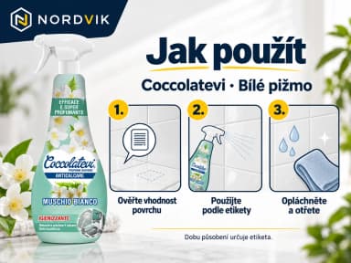 Coccolatevi odstraňovač vodního kamene Bílé pižmo, 750 ml, návod k použitia
