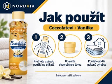 Coccolatevi parfém na praní a do domácnosti Vanilka, 300 ml, návod k použitia
