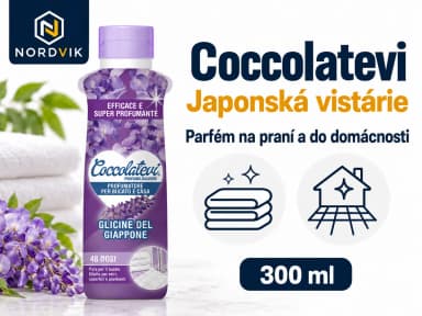 Coccolatevi parfém na praní a do domácnosti Japonská vistárie, 300 ml, produktová infografika