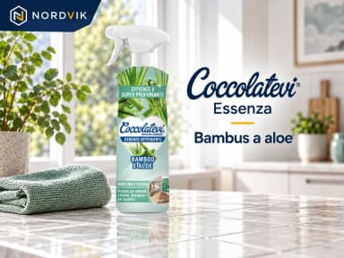 Coccolatevi Essenza univerzální čistič Bambus a aloe, 750 ml, produktová fotografie v prostředí Nordvik
