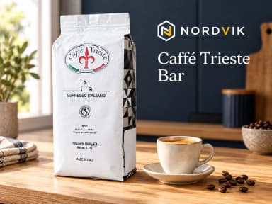 Caffé Trieste Bar zrnková káva, 1000 g, produktová fotografie v prostředí Nordvik