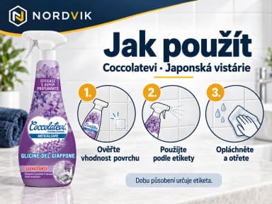 Coccolatevi odstraňovač vodního kamene Japonská vistárie, 750 ml, návod k použitia