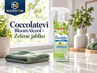 Coccolatevi BloomAlcool univerzálne čistič Zelené jablko, 750 ml, produktová fotografie v prostředí Nordvik