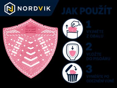 4Toilet SHIELD vonné sítko do pisoáru Meloun, 2 ks, návod k použitia