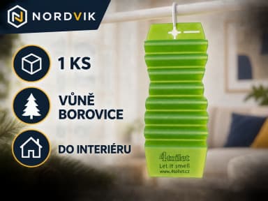 4Toilet vonná záveska do interiéru Borovice, 1 ks, produktová infografika
