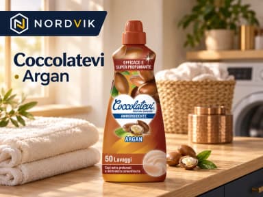 Coccolatevi koncentrovaná aviváž Argan, 1,25 l / 50 praní, produktová fotografie v prostředí Nordvik