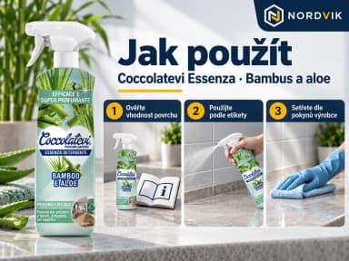 Coccolatevi Essenza univerzální čistič Bambus a aloe, 750 ml, návod k použití