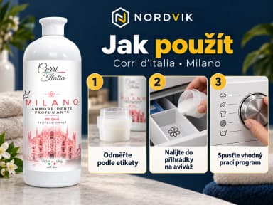 Corri d’Italia koncentrovaná aviváž Milano, 1 l / 40 praní, návod k použití