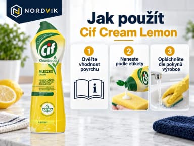 Cif Cream Lemon čisticí krém, 750 ml, návod k použití