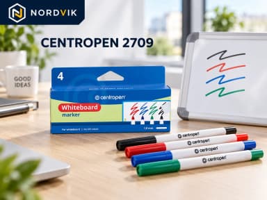 CENTROPEN 2709 stíratelné popisovače, sada 4 barev, produktová fotografie v prostředí Nordvik