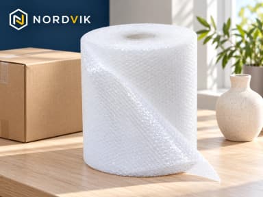 Bublinková fólie 100 cm × 100 m, produktová fotografie v prostředí Nordvik