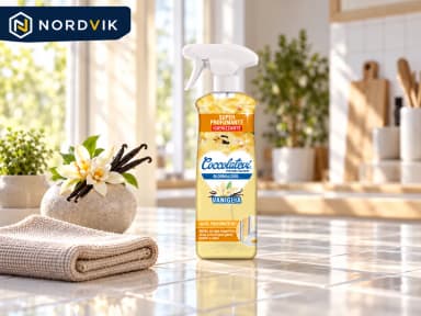 Coccolatevi BloomAlcool univerzálne čistič Vanilka, 750 ml, produktová fotografie v prostředí Nordvik