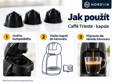 Caffé Trieste DOLCE GUSTO kávové kapsle 50ks, návod k použití