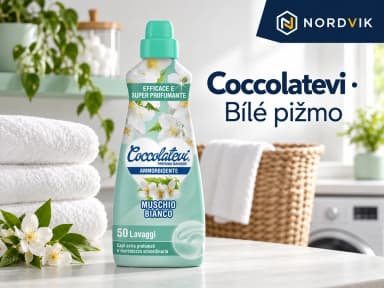 Coccolatevi koncentrovaná aviváž Muschio Bianco, Bílé pižmo, 1,25 l / 50 praní, produktová fotografie v prostředí Nordvik