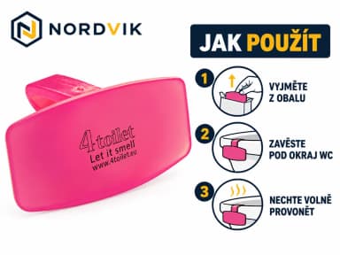 4Toilet vonná záveska na WC Meloun, 1 ks, návod k použitia