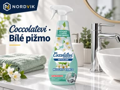 Coccolatevi odstraňovač vodního kamene Bílé pižmo, 750 ml, produktová fotografie v prostředí Nordvik