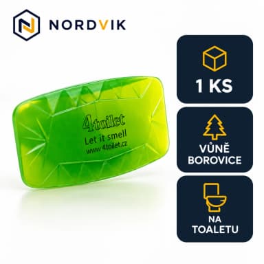 4Toilet vonná záveska na WC Borovice, 1 ks, produktová infografika