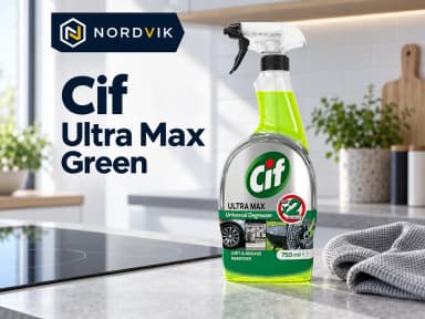 Cif Ultra Max Green univerzální odmašťovač, 750 ml, produktová fotografie v prostředí Nordvik
