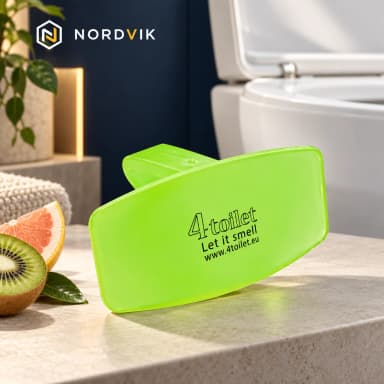 4Toilet vonná záveska na WC Kiwi s grapefruitem, 1 ks, produktová fotografie v prostředí Nordvik