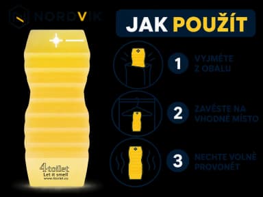 4Toilet vonná záveska do interiéru Mango, 1 ks, návod k použitia