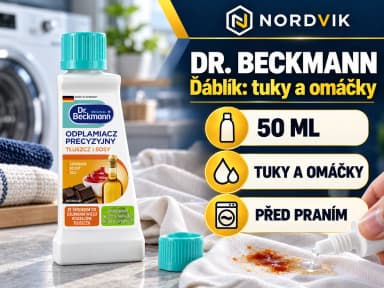Dr. Beckmann ďáblík na odstraňování skvrn od tuků, omáček a čokolády 50ml, produktová infografika
