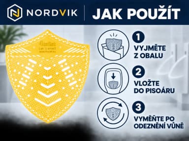 4Toilet SHIELD vonné sítko do pisoáru Mango, 2 ks, návod k použitia