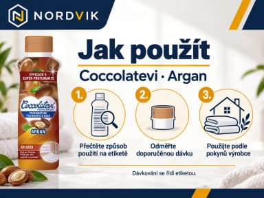 Coccolatevi parfém na praní a do domácnosti Argan, 300 ml, návod k použití