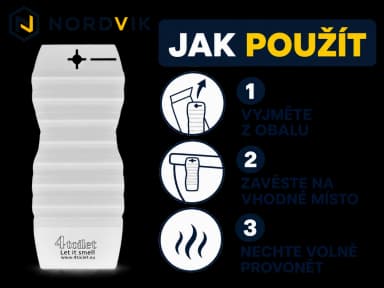 4Toilet vonná záveska do interiéru Citrón, 1 ks, návod k použitia