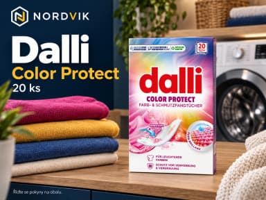 Dalli Color Protect ubrousky proti obarvení prádla, 20 ks, produktová fotografie v prostředí Nordvik