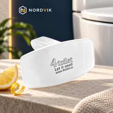 4Toilet vonná záveska na WC Citrón, 1 ks, produktová fotografie v prostředí Nordvik