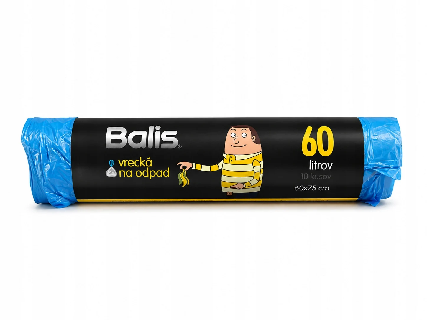 Balis zatahovací pytle na odpad 60 l, modré, 10 ks