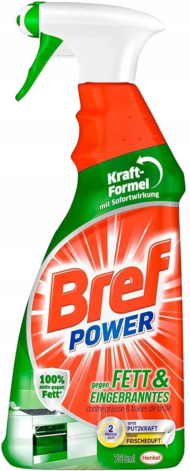 Bref Power sprej na čištění sporáků a varných desek od mastnoty 0,75l