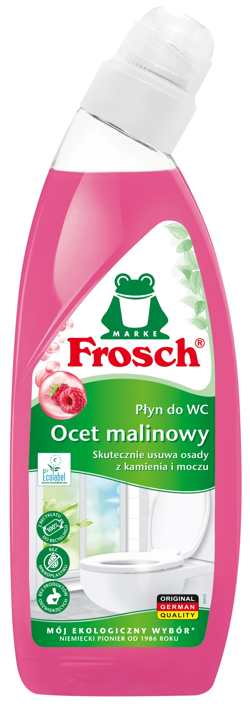 Frosch ekologický čistič na WC proti vodnímu kameni s malinovým octem 750ml