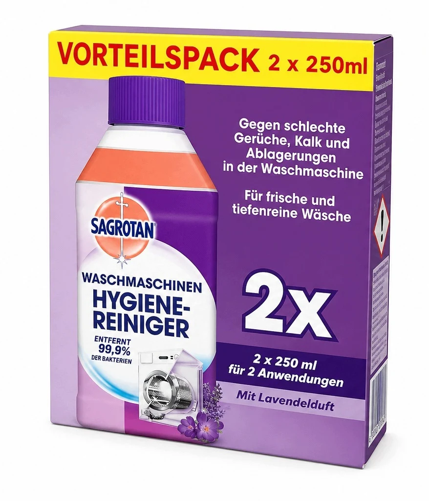 Sagrotan čistič pračky 5v1 - 2x levandule 250ml