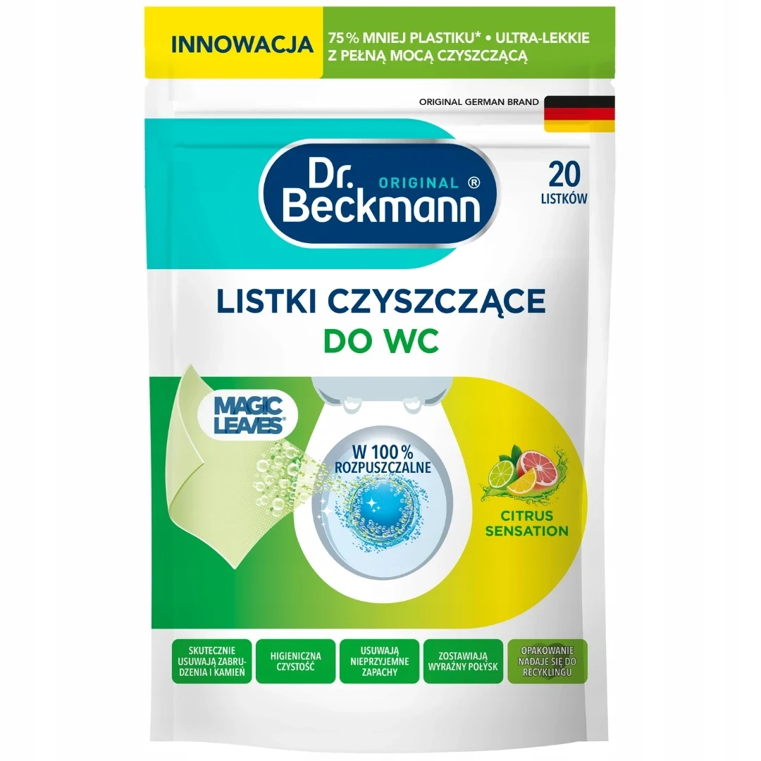 Dr. Beckmann magické čisticí ubrousky do WC - Citrus Sensation