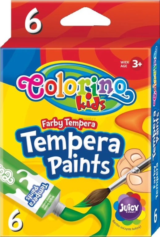 Temperové barvy COLORINO, 6 barev