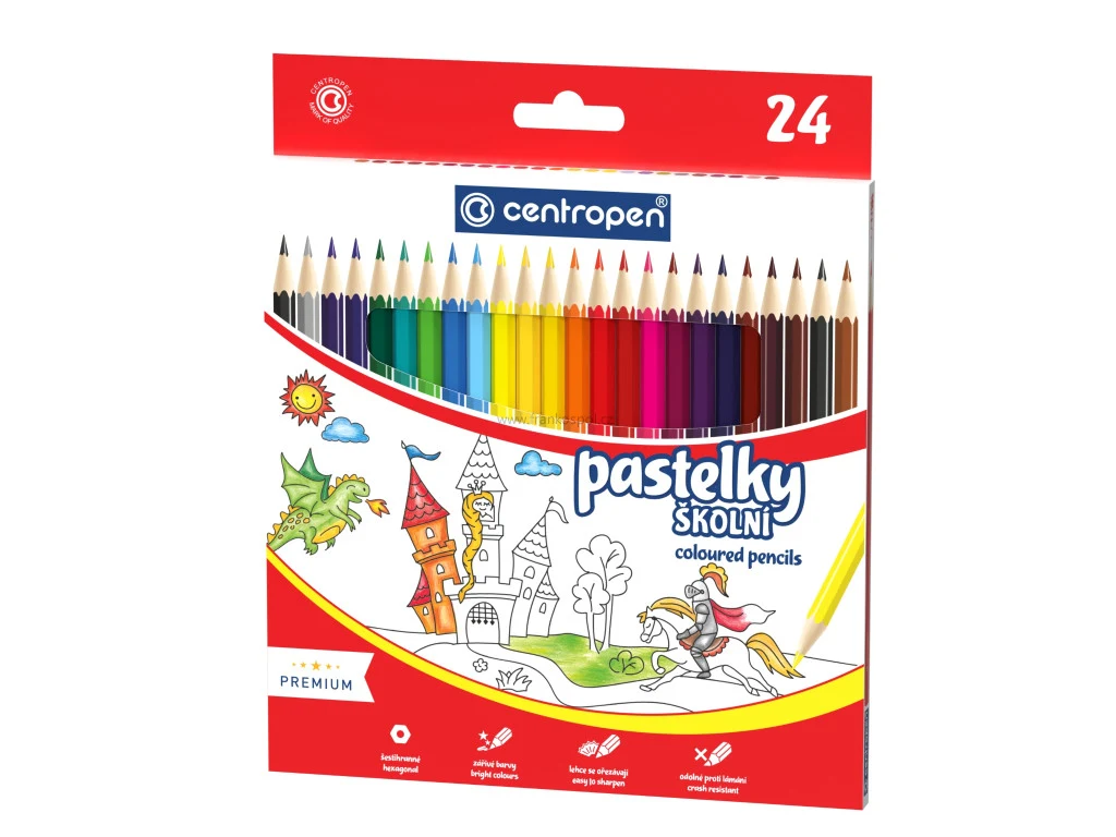 Pastelky CENTROPEN 9520, 24 barev