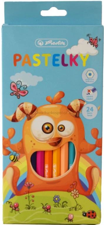 Pastelky HERLITZ příšerka, 24 barev