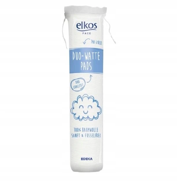 elkos Duo-Wattepads kosmetické tampony, 140 ks
