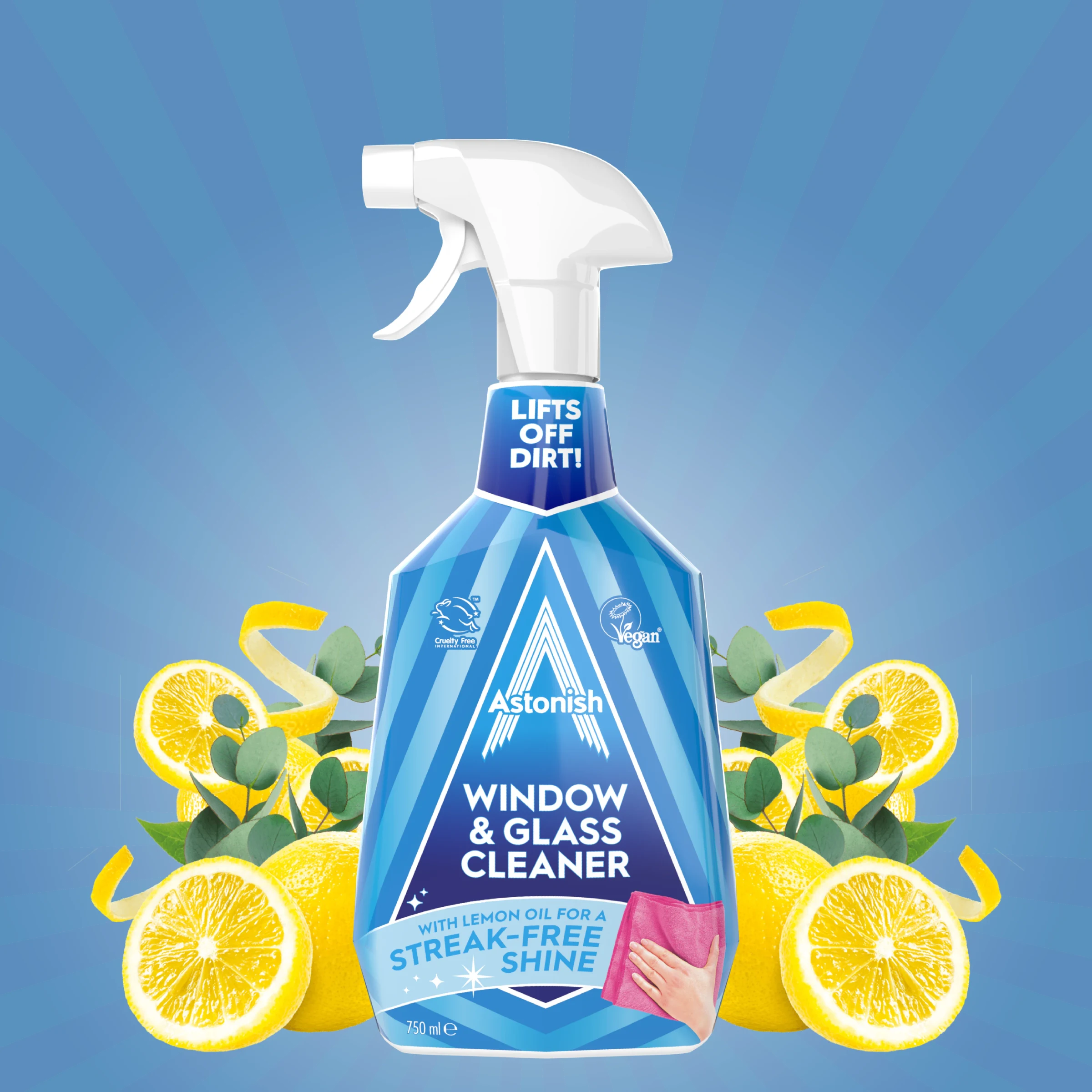 Astonish Window & Glass čistič oken a skla, 750 ml