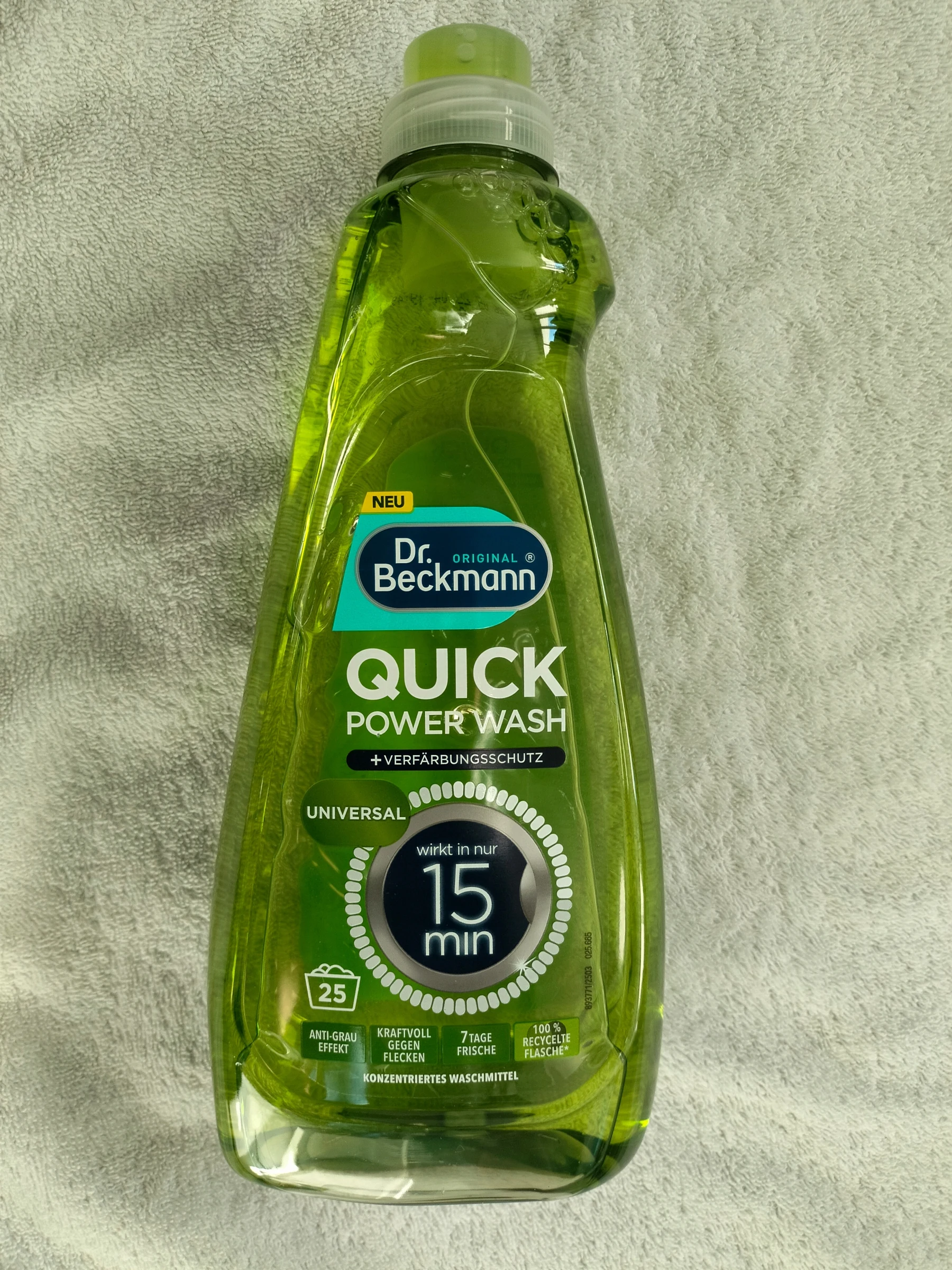 Dr. Beckmann Quick Power Wash prací gel Universal, 800 ml / 25 praní