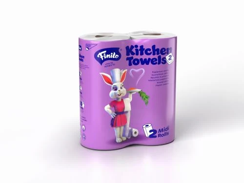 Finito 2526 kuchyňské papírové utěrky 2vrstvé, 2 × 50 útržků